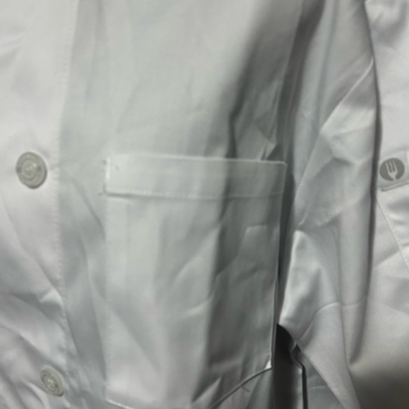 NWT Chef Works Size Large Chef Shirt. White - Picture 3 of 6